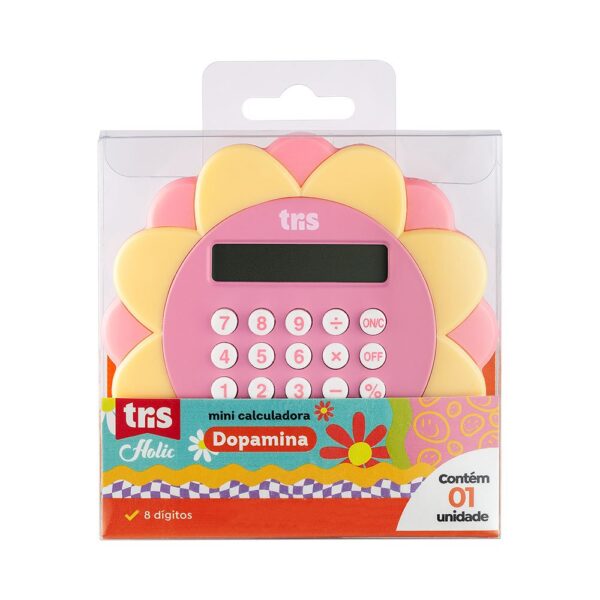 Calculadora de Bolso Holic Flor TRIS