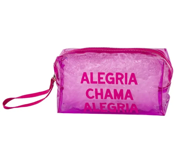 Necessaire Transparente ROSA ALEGRIA 13x9x19cm - FLORIE - UND