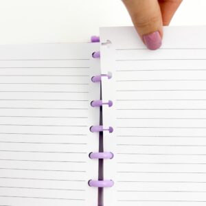 Caderno de Disco COLEGIAL Flores 10 discos - 19,8x25,5cm 80 fls - IMPORTADO - UND