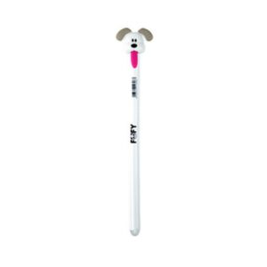 Caneta Esferográfica Apagável 0.5 mm Azul/Preta Dog Tongue Puxa Língua - FOFY - UND