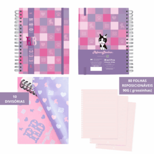 Caderno Smart Universitário 10 Divisórias Rebecca Bonbon 80 fls - DAC