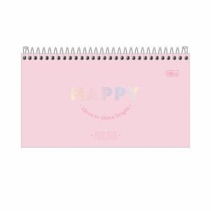 Agenda de Bolso Espiral 16,7 x 8,9 cm HAPPY - TILIBRA - UND