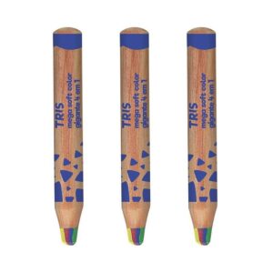 Lápis de Cor Super Jumbo Raibow 4 em 1 Tris