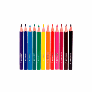 Lápis de Cor Mini 12 Cores Sextavado Flex - LEO E LEO - BLISTER