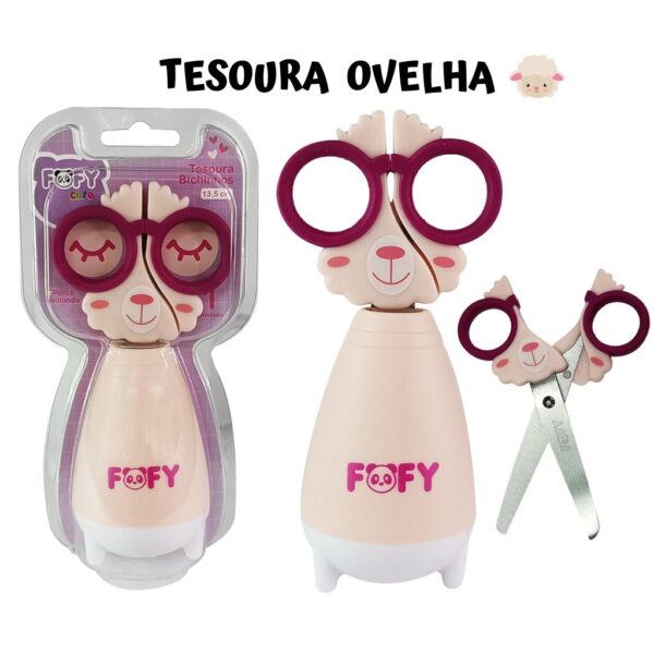 Tesoura Bichinhos Cute FOFY - BLISTER