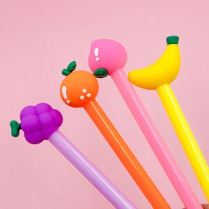 Caneta Fofa Frutinhas - PACOTE 6 UND