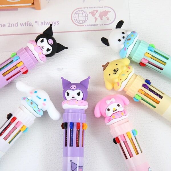Caneta 10 Cores  My Melody e Sua Turma