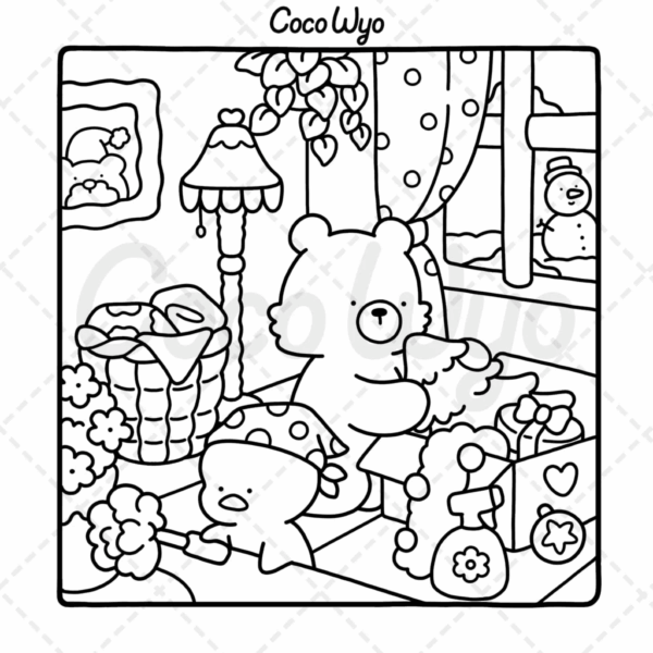 Livro de Colorir Comfy Days Coco Wyo ORIGINAL