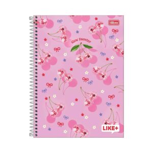 Caderno Espiral Capa Dura Universitário 1M Like+ Feminino 20x27,5cm 96 Fls - TILIBRA - UND