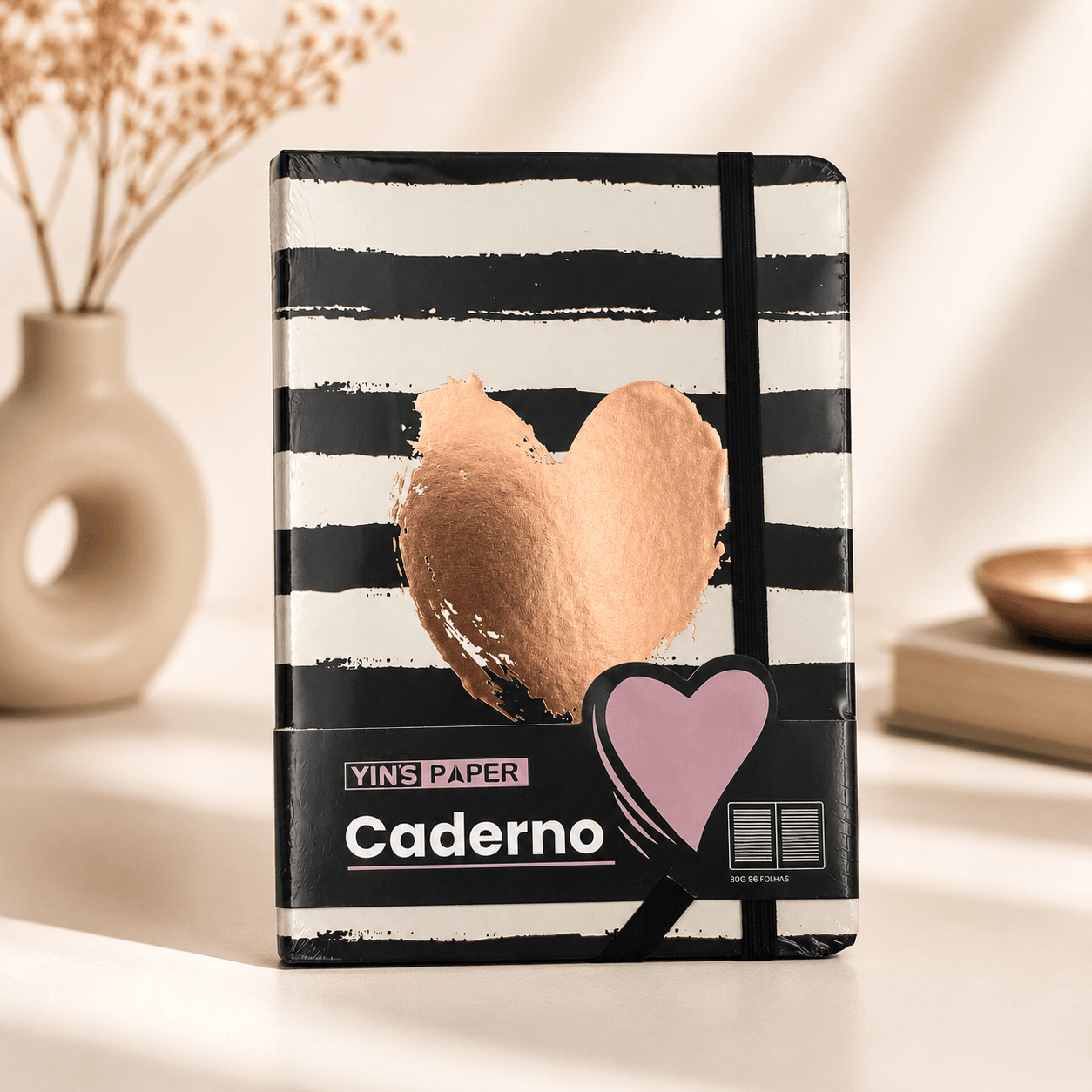 Caderneta Love c/ Pauta A6 96 Fls 14,5 x 10,5 cm - YINS PAPER - UND