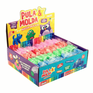 Display Massinha Pula e Molda 40 cores x 10g MAGIC - CX 40 UND