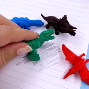 Borracha 3D Dinossauro - kit 4 Und