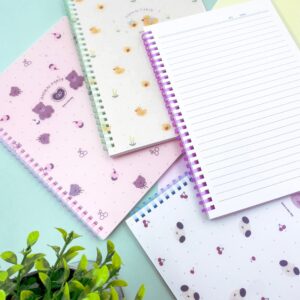 Caderno B5 Capa Plástica Bichinhos Fofos 70 fls 17,7x25,5cm - IMPORTADO - UND