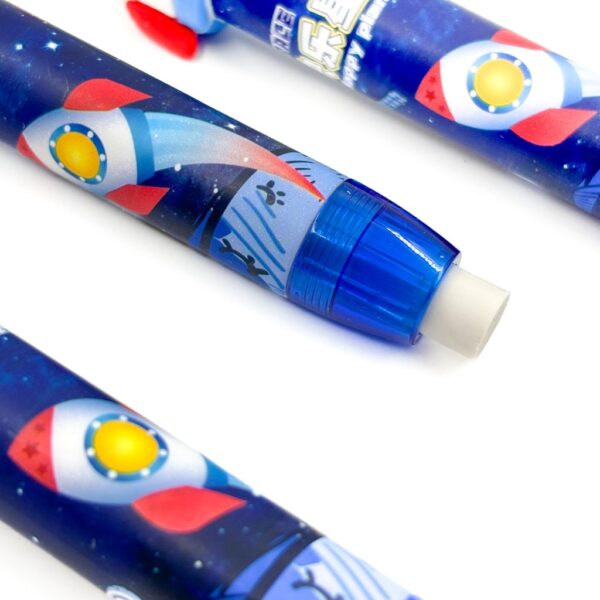 Borracha Caneta Retrátil Foguete Espacial