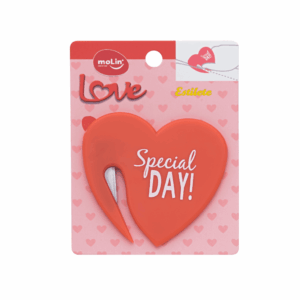 Estilete p/ abrir envelope Love MOLIN - BLISTER