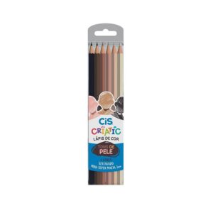 Lápis de Cor Criatic Pele 6 Cores CIS - BLISTER