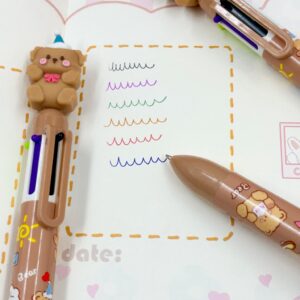 Caneta 6 Cores Ursinho Kawai