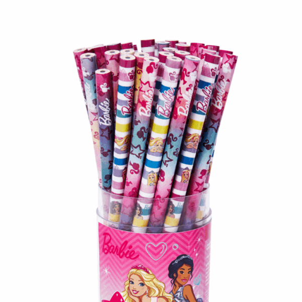 Lápis Preto Hb Barbie Tris - Kit 12 Und