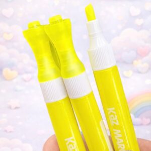 Marca Texto Pop Amarelo Neon - KAZ - CX 12 UND