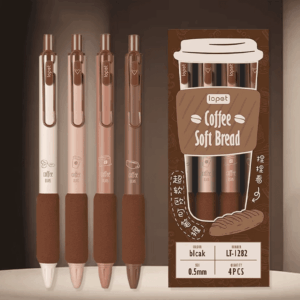 kit Caneta Premium Café Coffe 4 UND - IMPORTADO - BLISTER