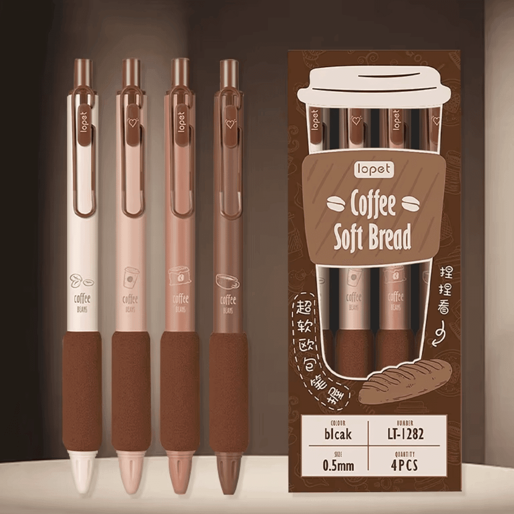 kit Caneta Premium Café Coffe 4 UND - IMPORTADO - BLISTER