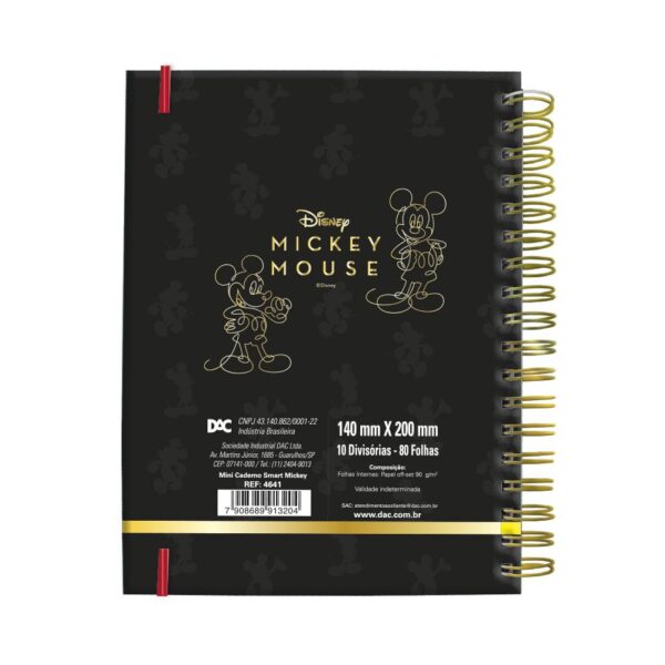 Caderno Smart Mini 10 Matérias Disney Mickey DAC