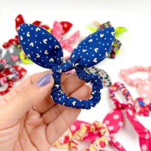 Rabicó Para Cabelo Estampado c/ Lacinho - Kit 24 Und