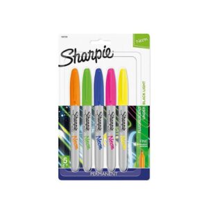 Marcador Permanente Fino 5 Cores Neon Sharpie