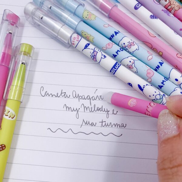 Caneta Apagável Estampada My Melody - Blister 12 Und