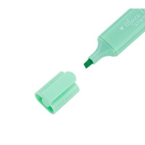 Marca Texto Pastel Glitter 4 Cores Ponta Chanfrada BRW