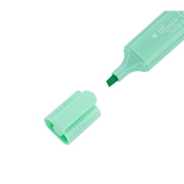 Marca Texto Pastel Glitter 4 Cores Ponta Chanfrada BRW