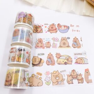 Washi Tape Largo c/ Glitter Capivara Capy - UND