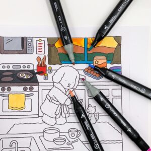 Caneta TOUCH Marcador Ponta Dupla PARA COLORIR - MALETA 120 CORES