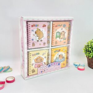 Mini Caderno c/ Divisórias Capivara - Cx 24 Und