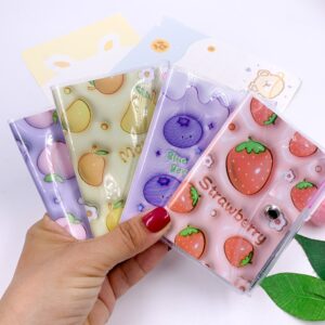 Mini Caderno Frutinhas Capa c/ Fechamento e Mini Caneta - UND