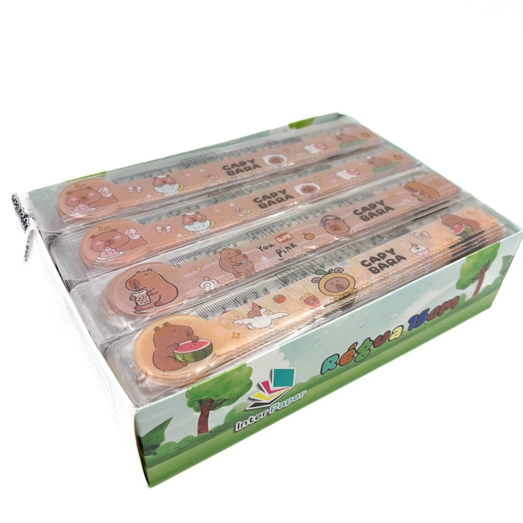 Régua 15 cm Capivara Sortida - IMPORTADO - UND
