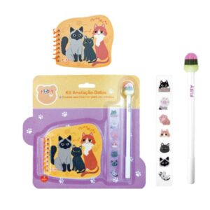 KIT Anotação GATOS 3 Peças - FOFY - BLISTER