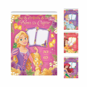 Caderno Colado Papel de Carta 50 fls PRINCESAS - TILIBRA - UND