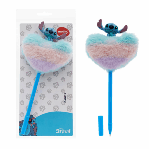 Caneta Coração Plush Stitch Azul MOLIN - BLISTER