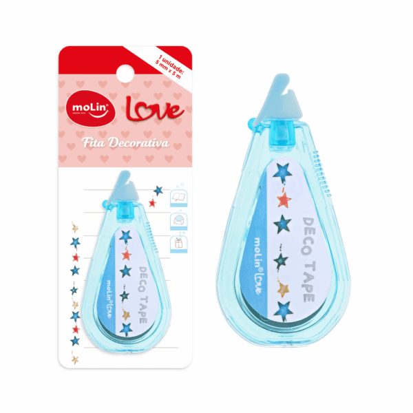 Fita Decorativa Love Estrela Molin - Blister 1 Und