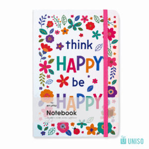 Caderno A6 Pautado Happy Day c/ Elástico 10,5x14,5cm 96 fls - UNISO - UND