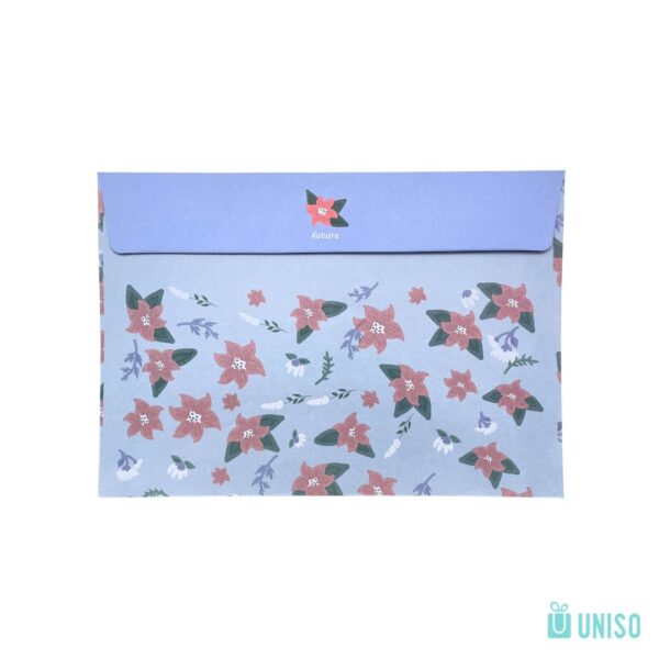 Kit 8 Envelopes Flor + Adesivos + Selos - UNISO - UND