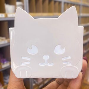 Porta Canetas Gatinho Branco - IMPORTADO - UND
