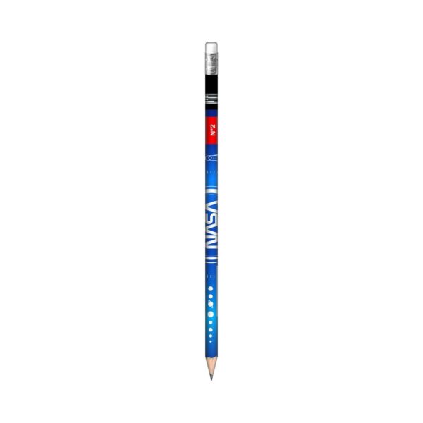 Lápis Redondo c/ Borracha N.2 Nasa - TILIBRA - PACOTE 12 UND
