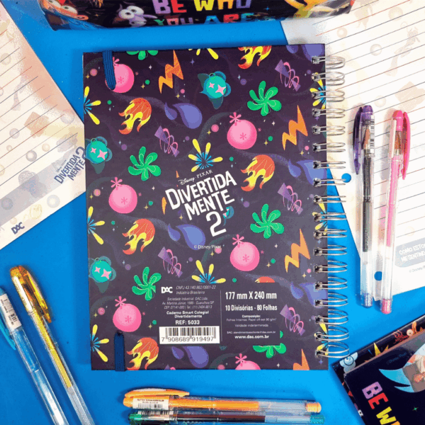Caderno Smart Colegial Divertidamente DAC