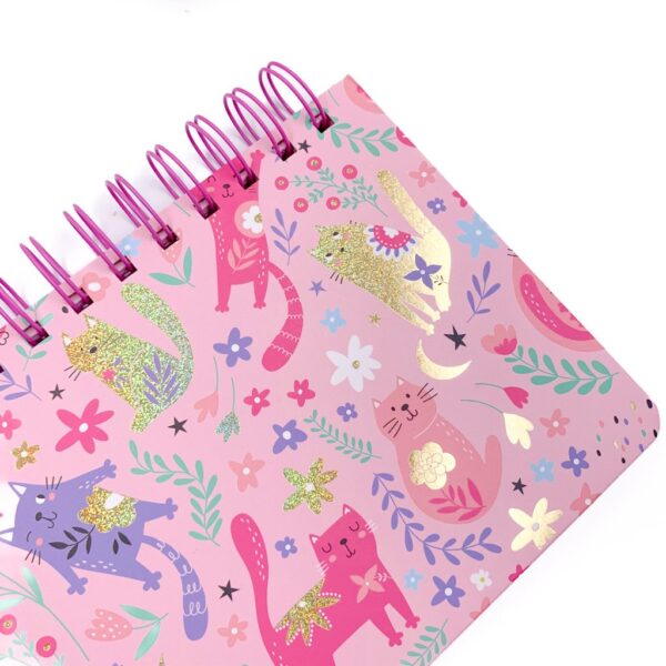 Planner de Mesa com Espiral Gatinhos 23,2x12,2cm