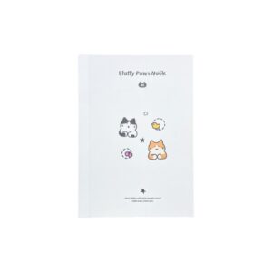 Caderno A6 Brochura Pautado Fluffy Paws 10,5x14,7cm - UNISO - UND