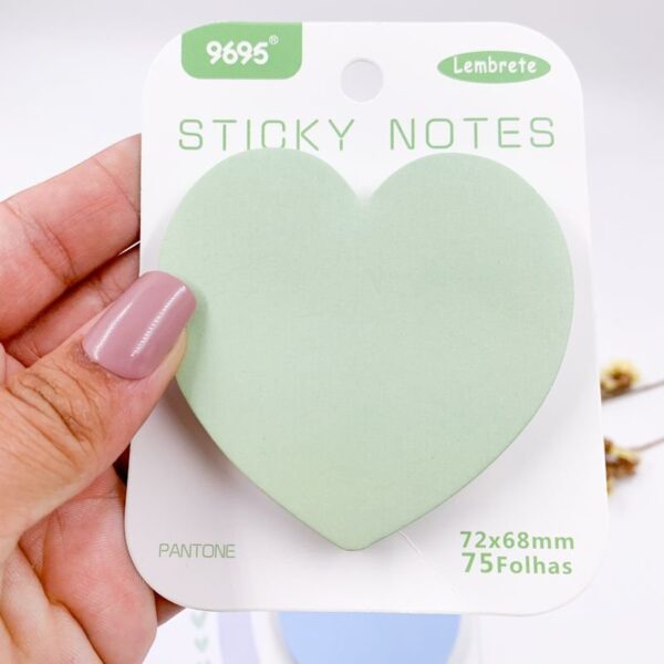 Bloco de Notas Adesivado Coração Lovely - IMPORTADO - UND
