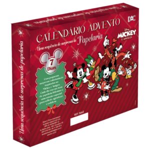 Calendário Advento Papelaria Surpresa Mickey e Amigos Disney - DAC