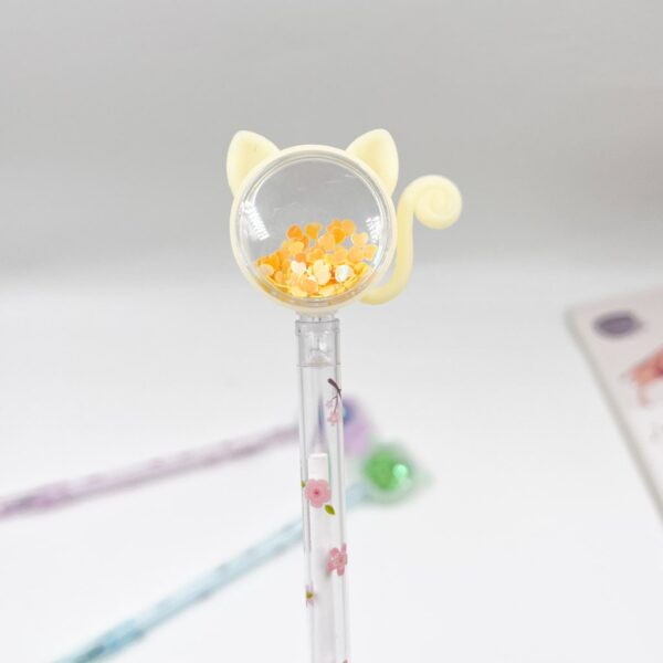 Caneta Fofa Cristal Gatinho Honey - PACOTE 6 UND